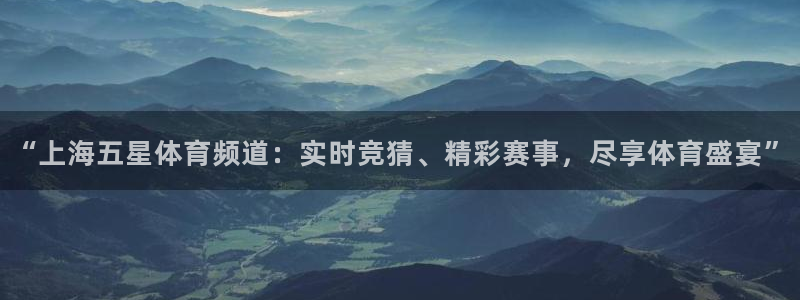 9255tv直播无插件nba：“上海五星体育频道：实时竞猜、精彩赛事，尽享体育盛宴”